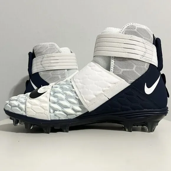 Nike Force Savage Elite 2 “White College Navy” Men’s Size 13.5-14 Football Cleat